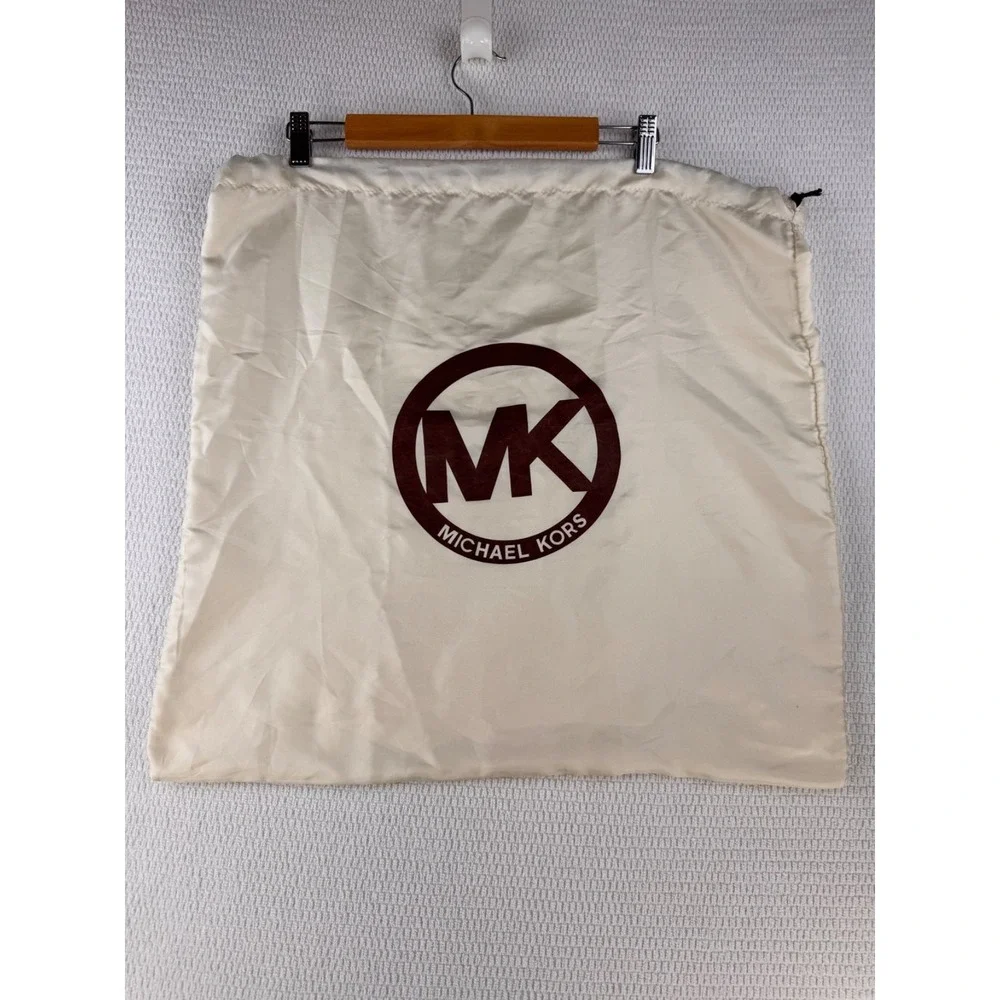 Michael Kors Dust Bag Drawstring Storage Bag White 22x21 Purse Handbag Large